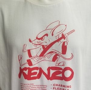 New Men's "KENZO PARIS" White Tee Shirt